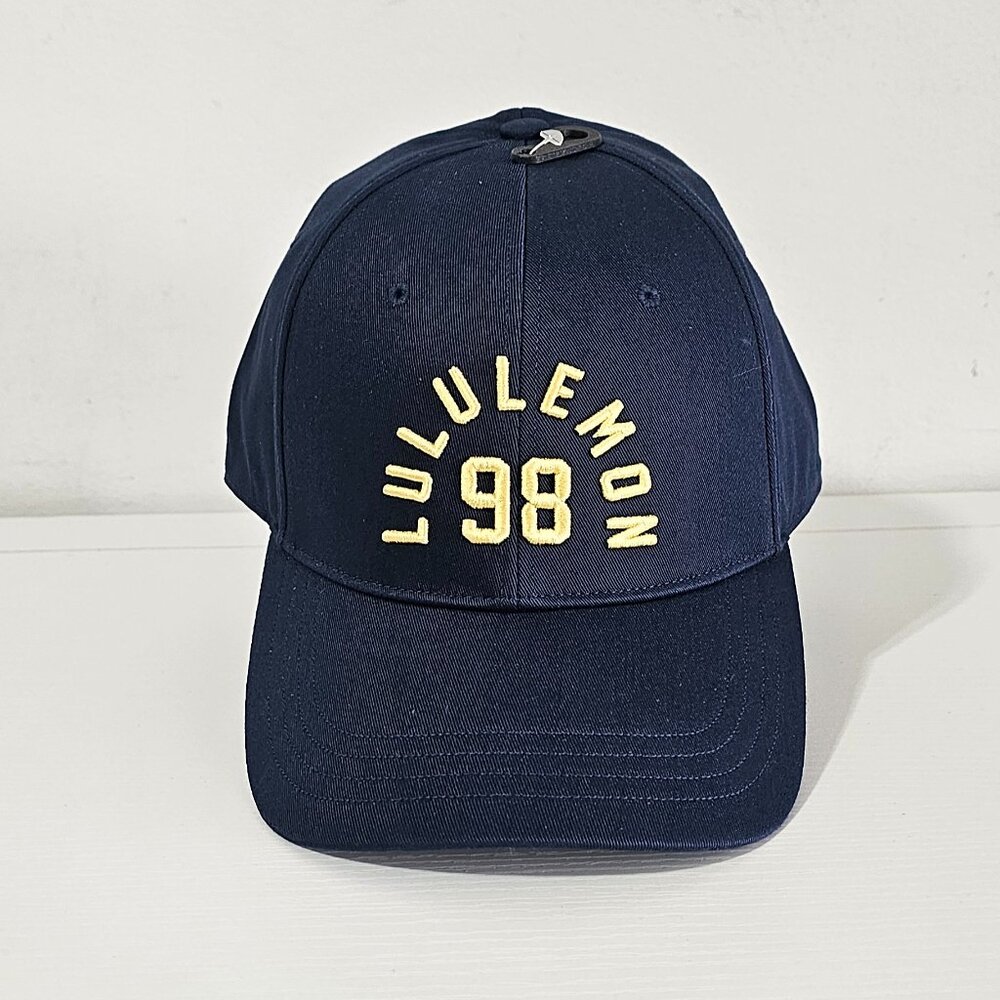 Lululemon Unisex Structured Ball Cap - Blue/Gold - Size L/XL - LU9DDWS